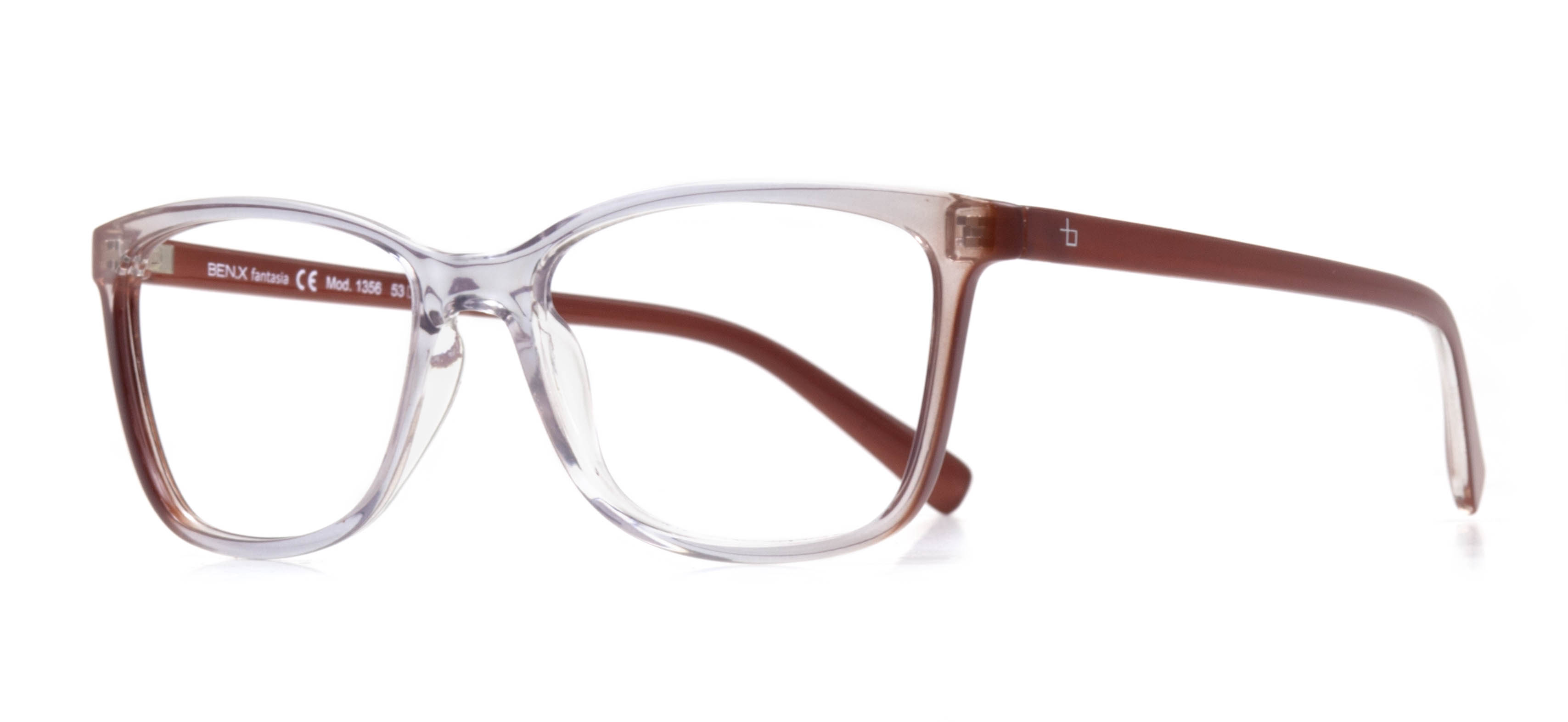 BENX FANTASIA Eyeglasses Teenage Woman Rectangular Full-Rimmed Grilamid (TR90) Unfiltered BXFNTS 1356-C.03